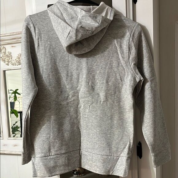 NWOT Adidas GIRLS Grey Hoodie Size Large 14 - Picture 3 of 6